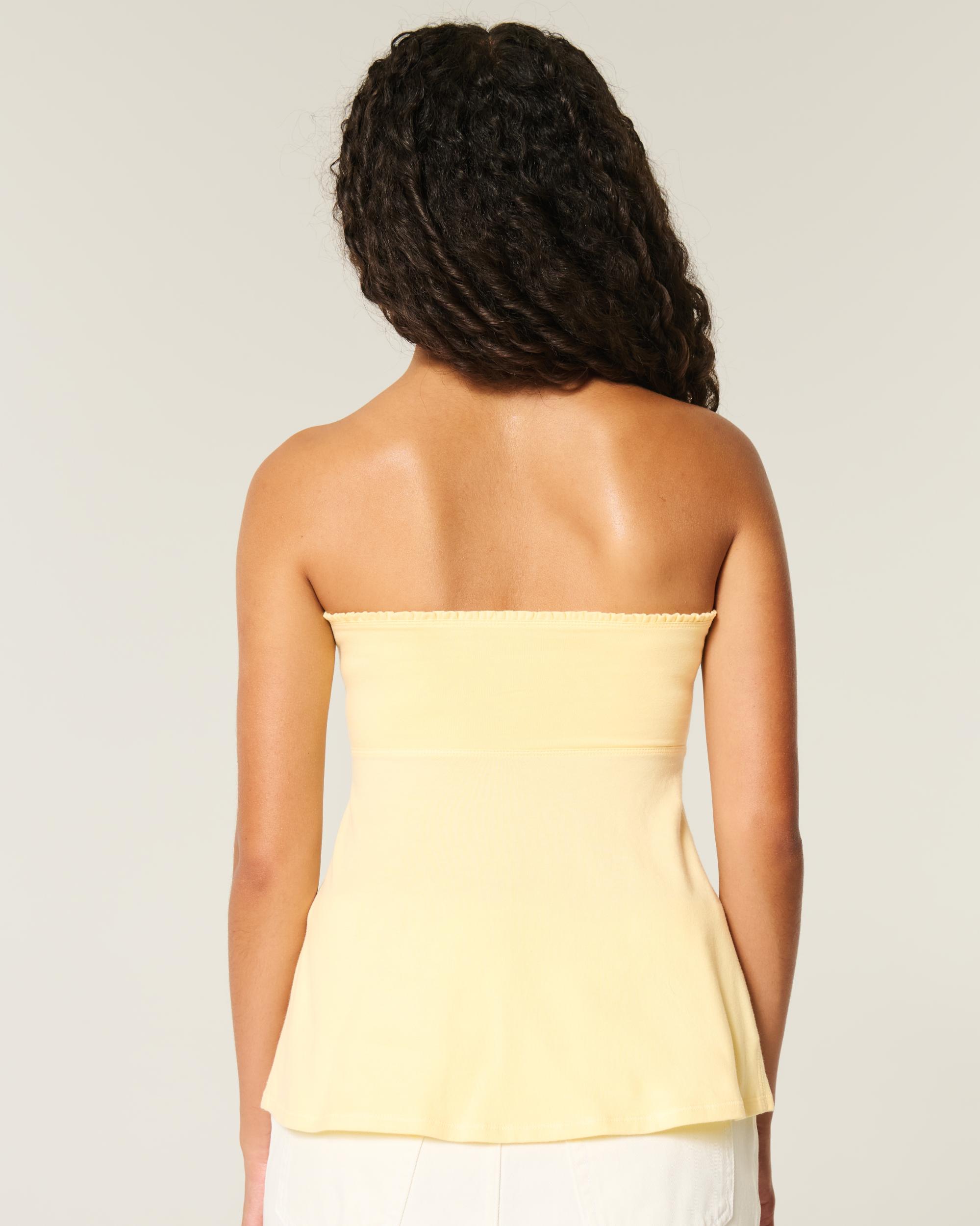 Easy Strapless Tie-Bust Babydoll Top Product Image