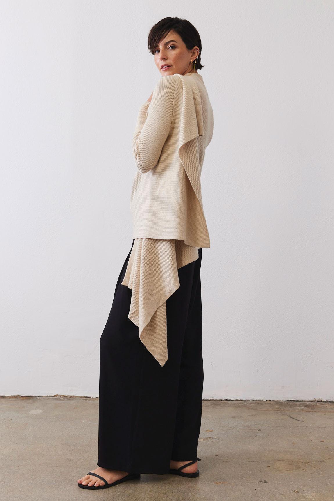 Haven Wrap Ribbed Knit Cardigan Product Image