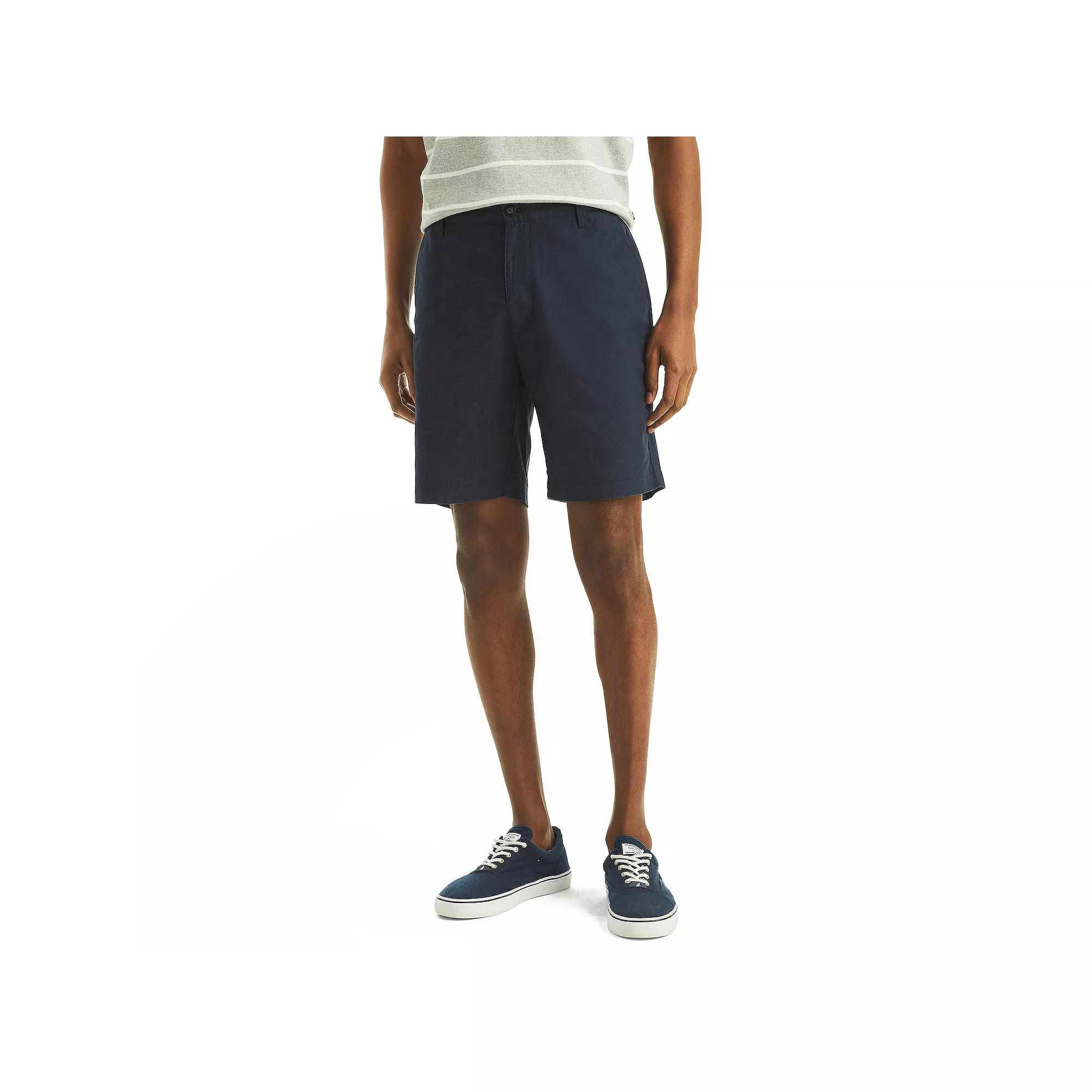 Men's Nautica 8.5-Inch Linen Deck Shorts,  Product Image
