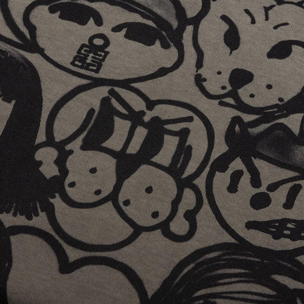 All Over Family Oversized Hoodie - Khaki Male Product Image