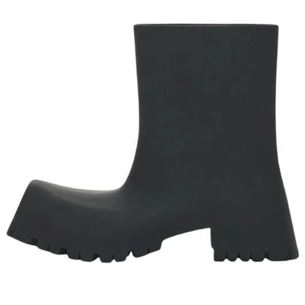 BALENCIAGA Trooper Rubber Ankle Boots In Black Product Image