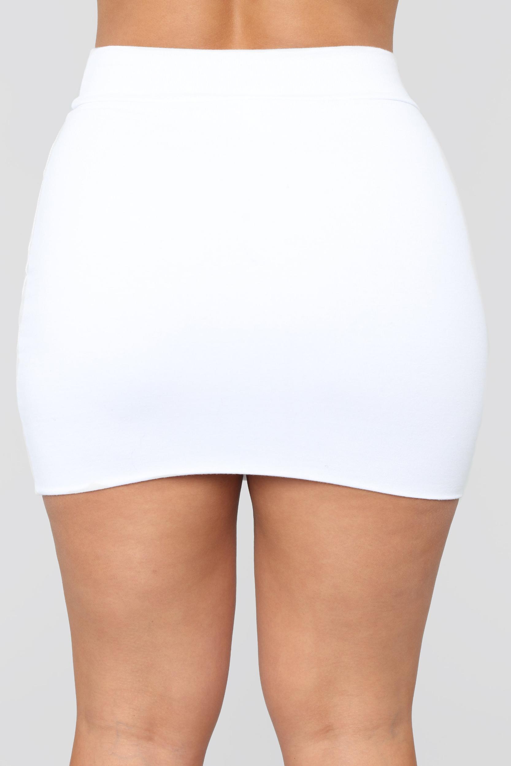 Melanie Mini Skirt - White Product Image