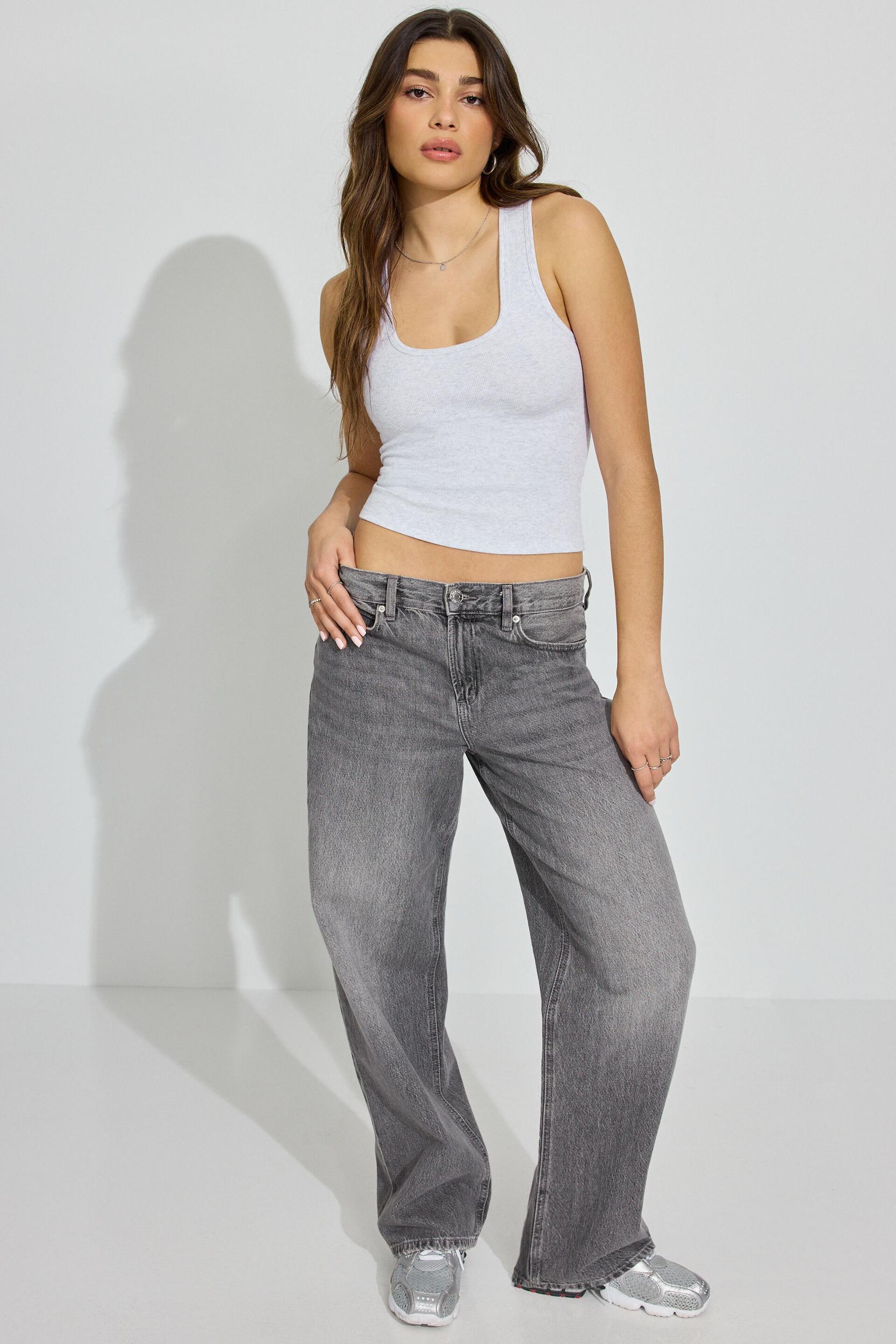 Scoop Neck Ribbed Tank Top Product Image