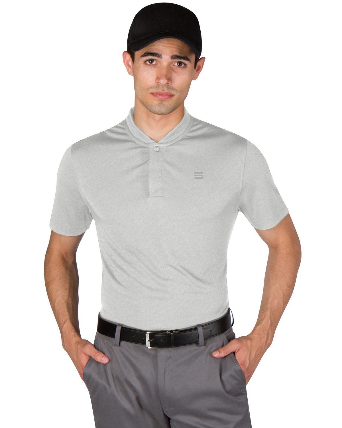 Three Sixty Six Men's Solid Collarless Golf Polo Male Product Image