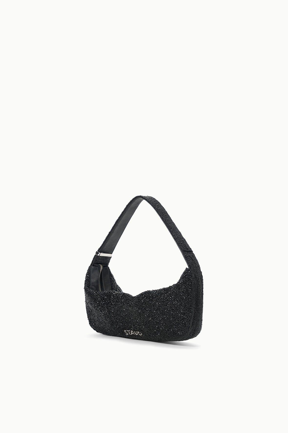 DEMY BEADED SHOULDER BAG | BLACK Product Image