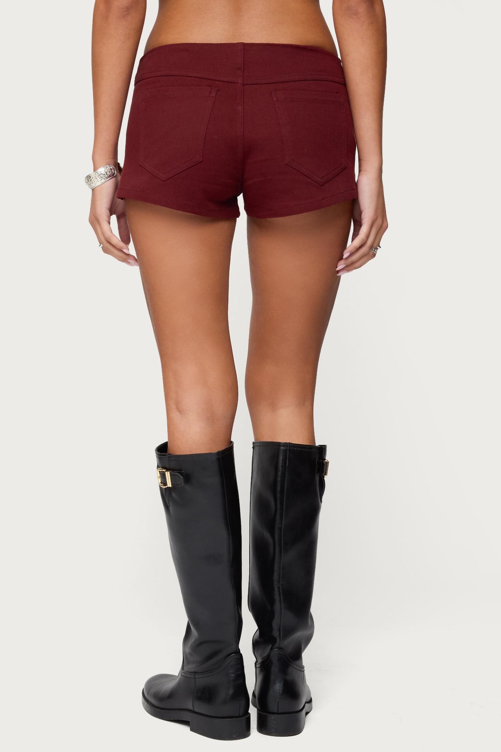 Dinah Denim Micro Shorts Product Image