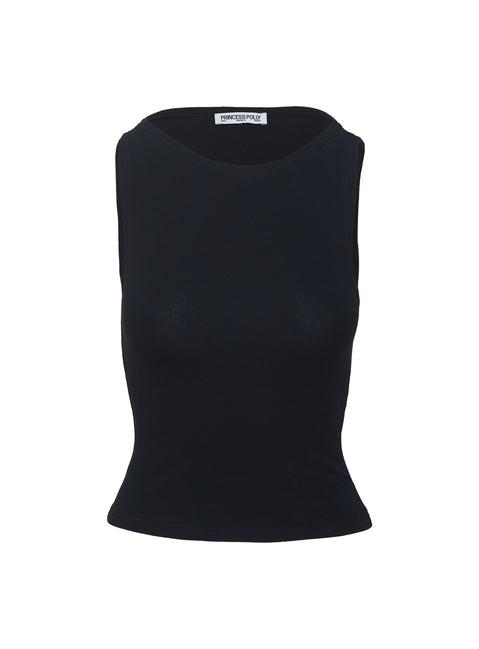 Bleeker High Neck Top Black Product Image