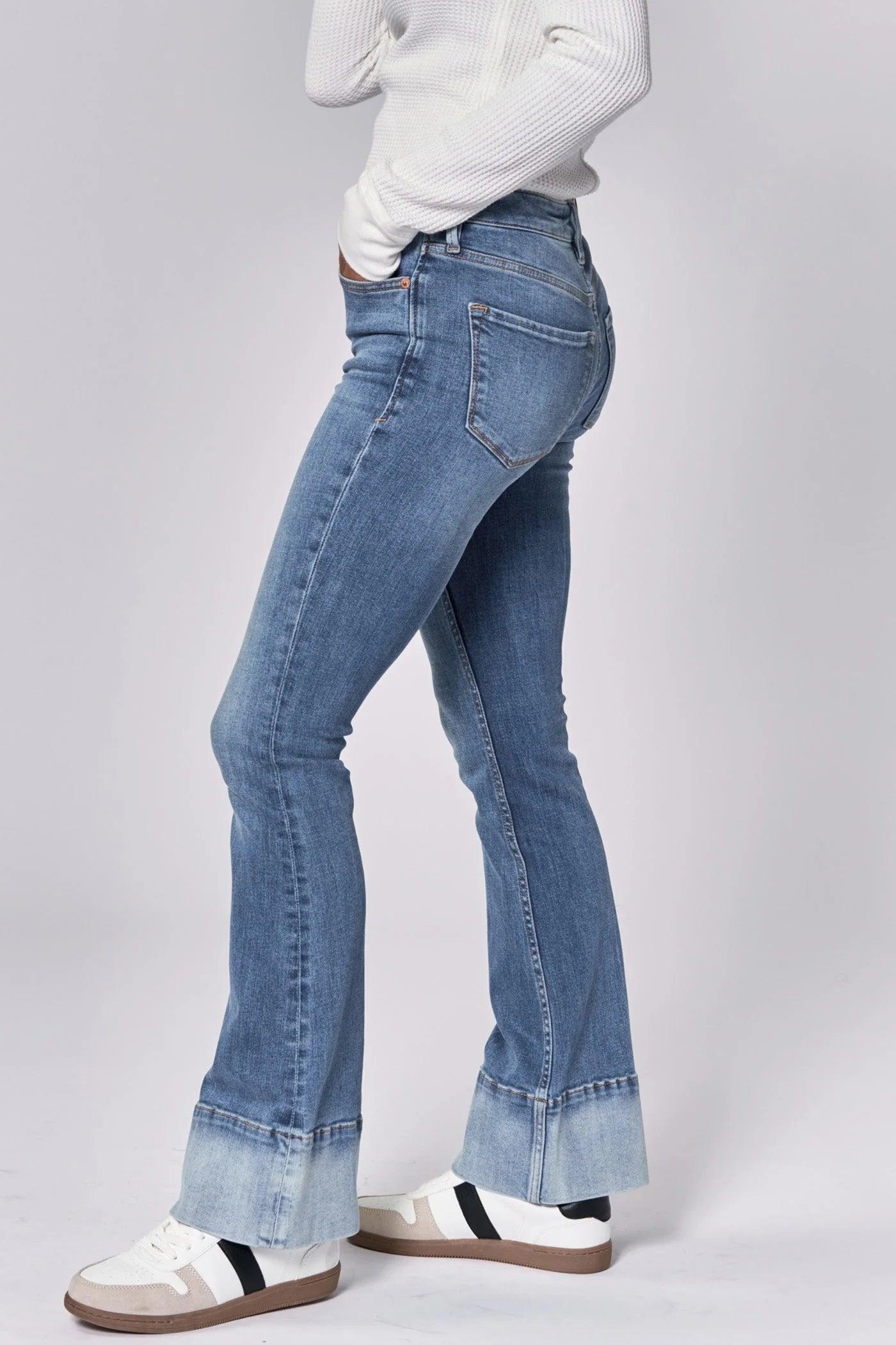 Jaxtyn Midrise Bootcut with Faded Hem Product Image