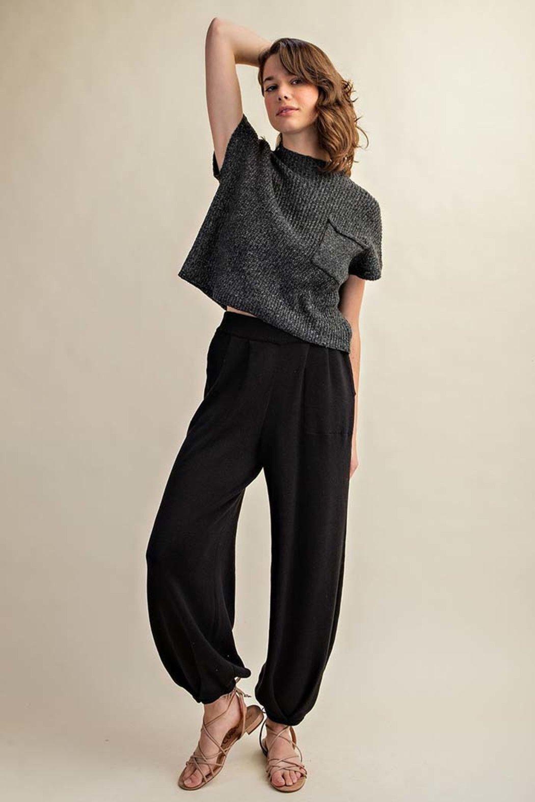 Sweater Tapered Relaxed Fit Pants Product Image