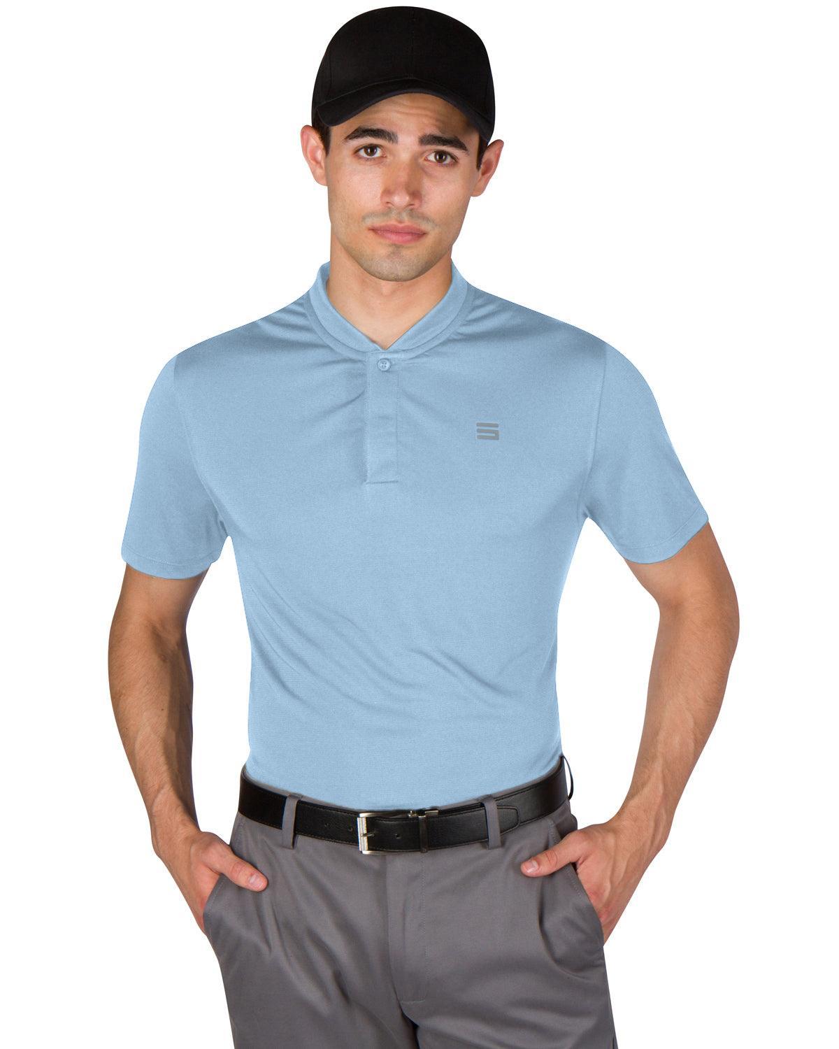 Three Sixty Six Men's Solid Collarless Golf Polo Male Product Image