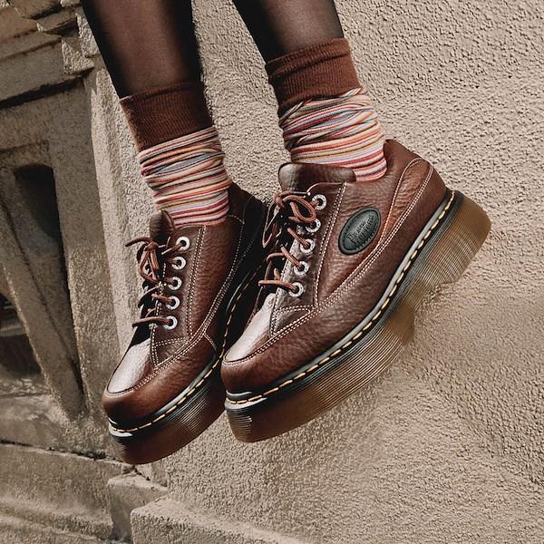 Womens Dr. Martens Buzz 5-Eye Platform Casual Shoe - Dark Product Image