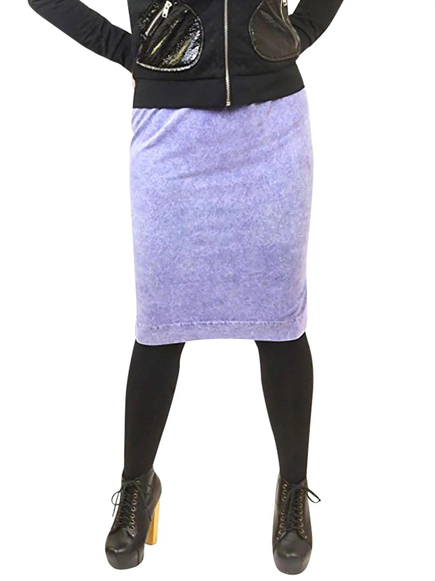 Hard Tail Wide Cut Cotton Pencil Skirt W-525 Product Image