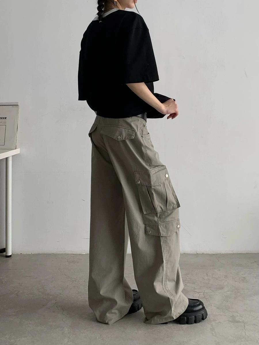 RT No. 18852 CARGO BAGGY STRAIGHT PANTS Product Image