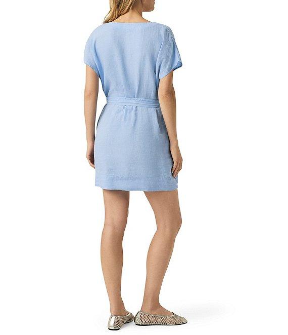 Splendid Melanie Knit V-Neck Short Sleeve Shirt Dress Product Image