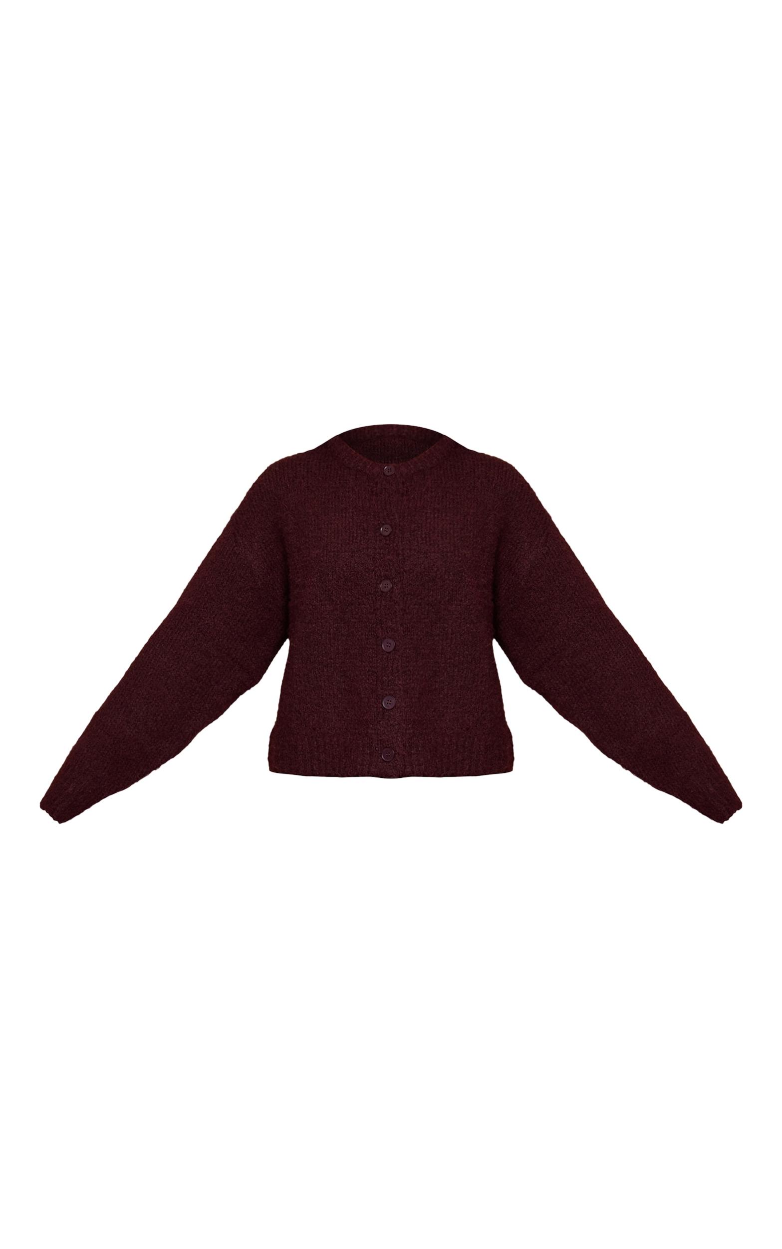 Khaki Knitted Cropped Crew Neck Sweater Product Image