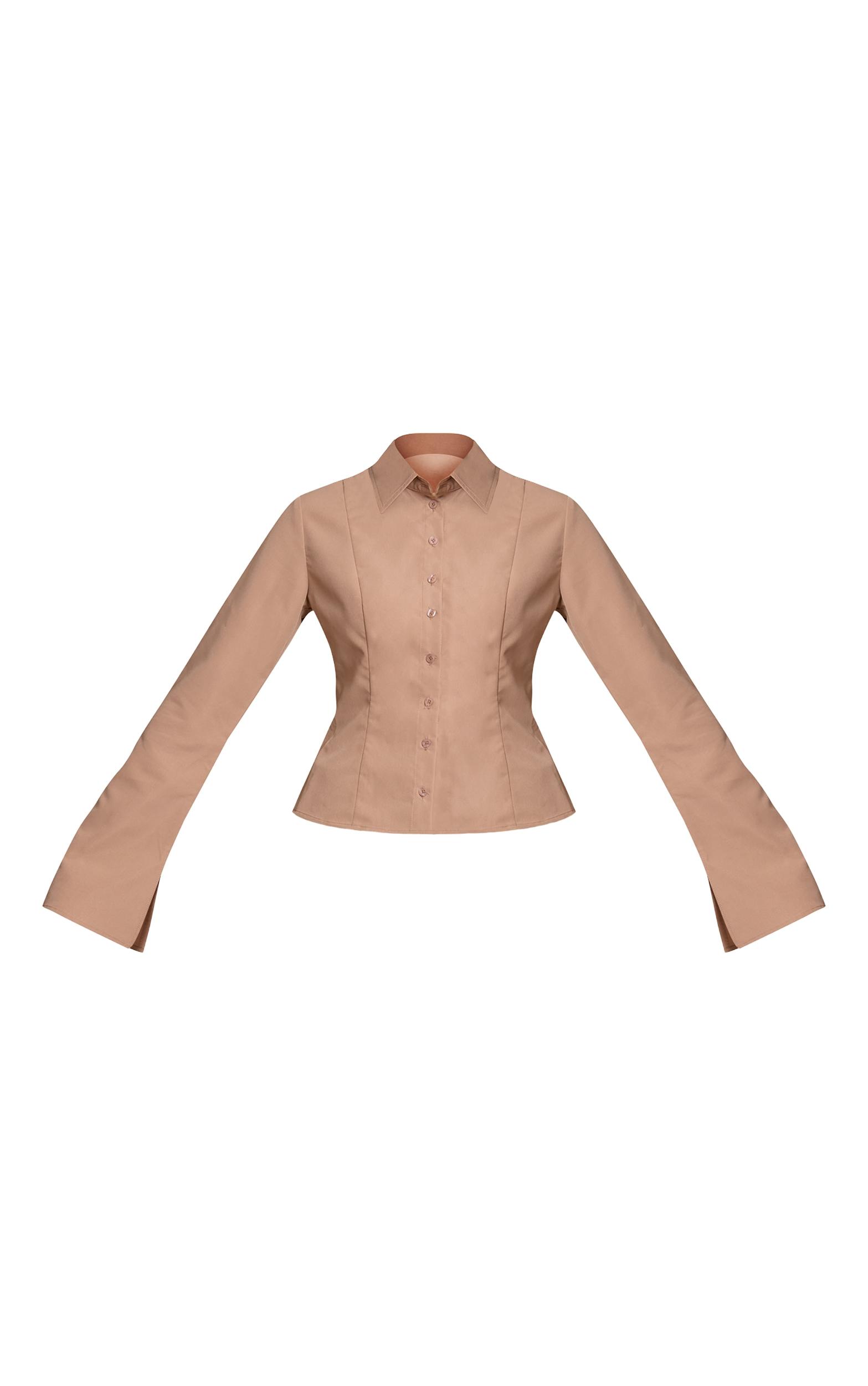 Tall Dark Indigo Button Trim Long Sleeve Denim Shirt Product Image