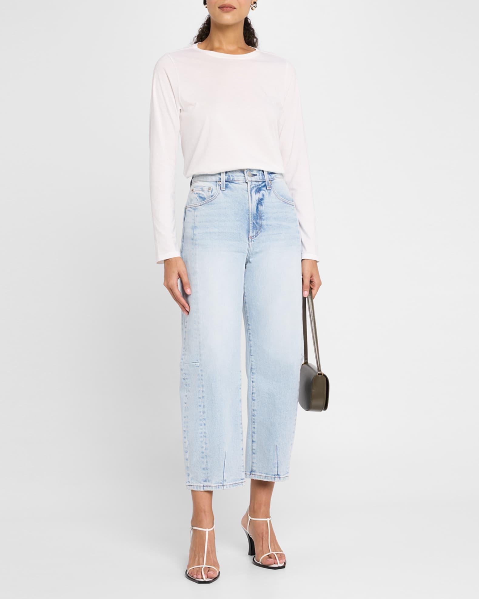 Eli High-Rise Arched-Leg Jeans Product Image