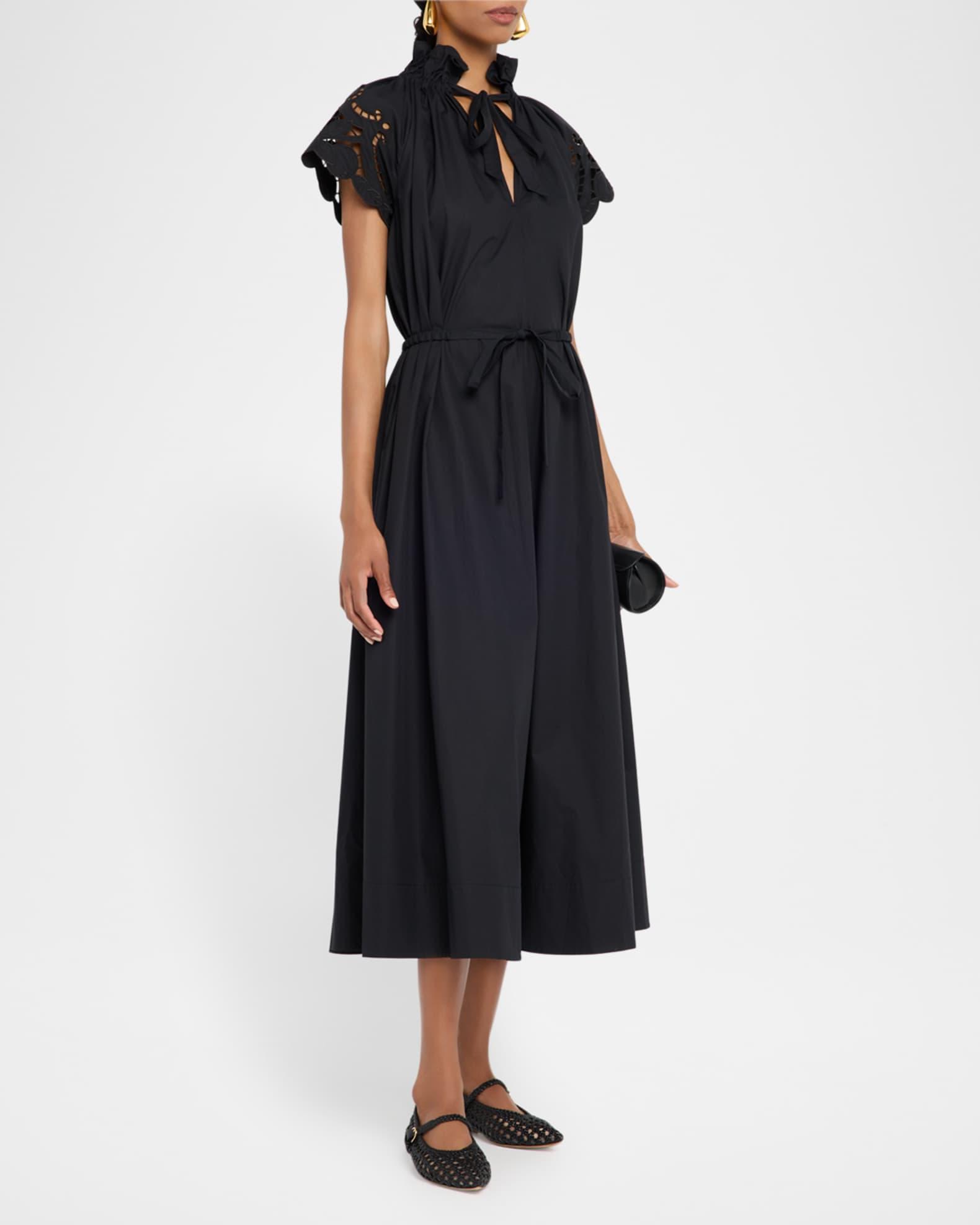 Amaretti Eyelet-Embroidered Midi Dress Product Image