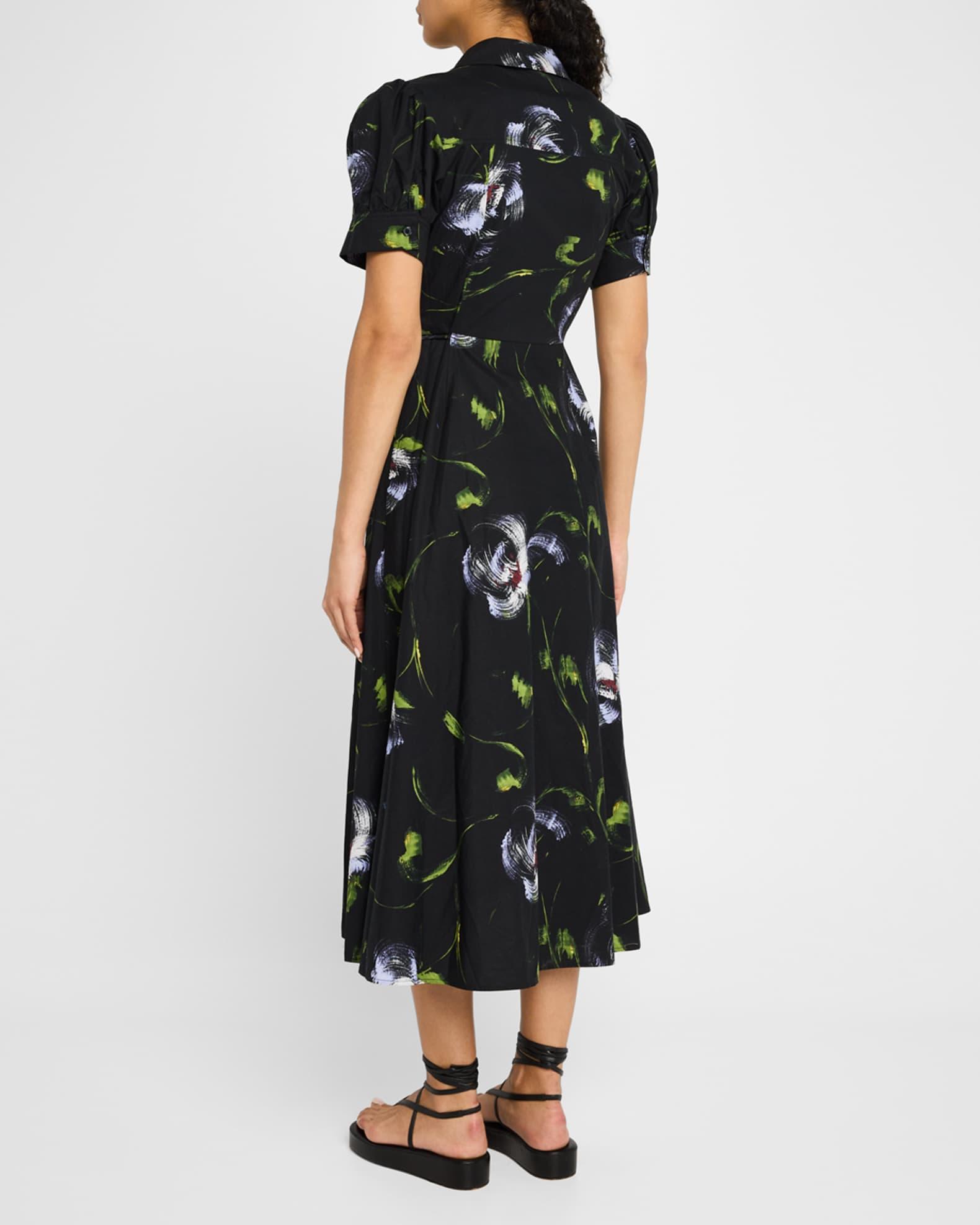 Shivon Printed Short-Sleeve Wrap Dress Product Image