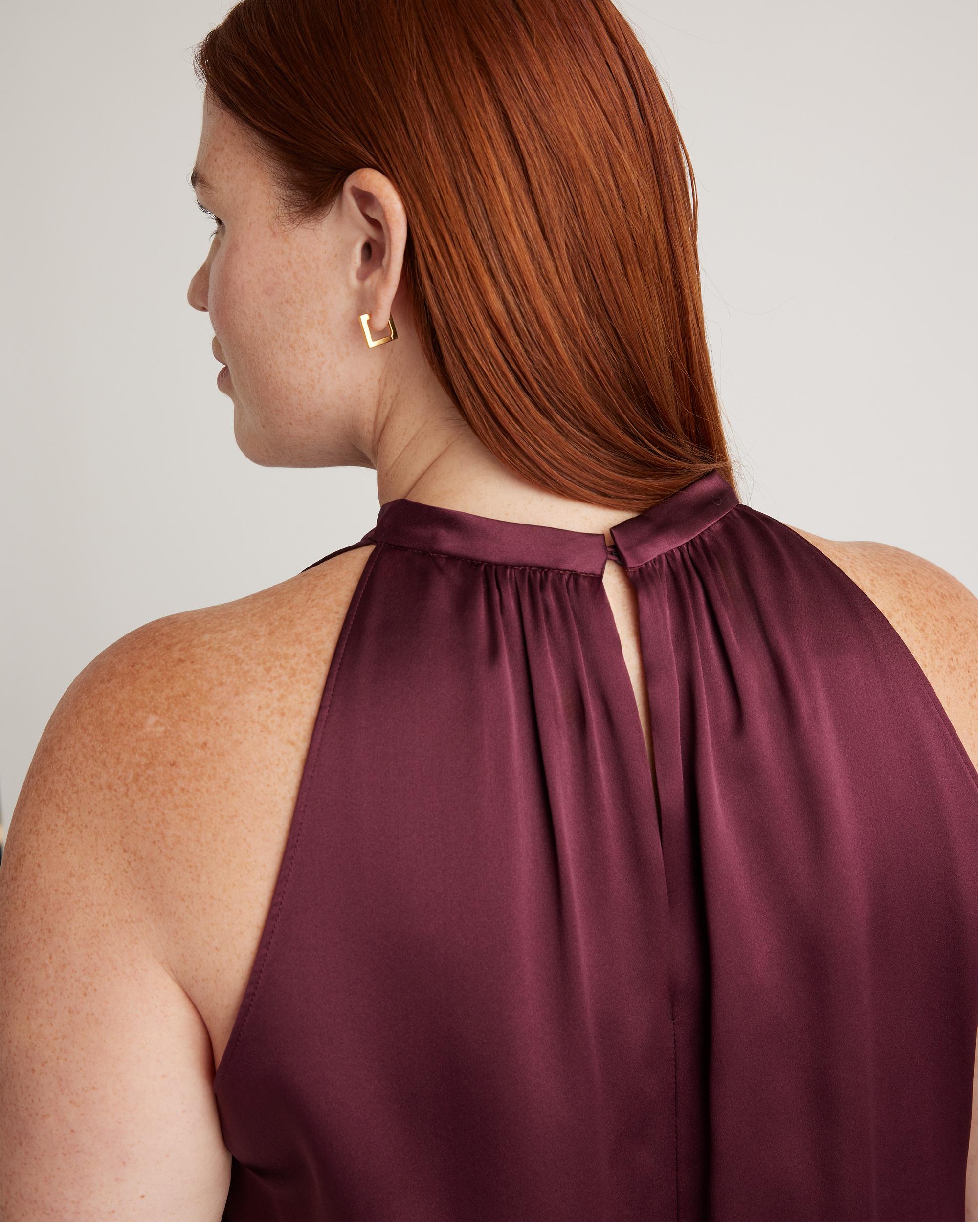 Quince | Women's Halter Top Size XL, Silk Product Image