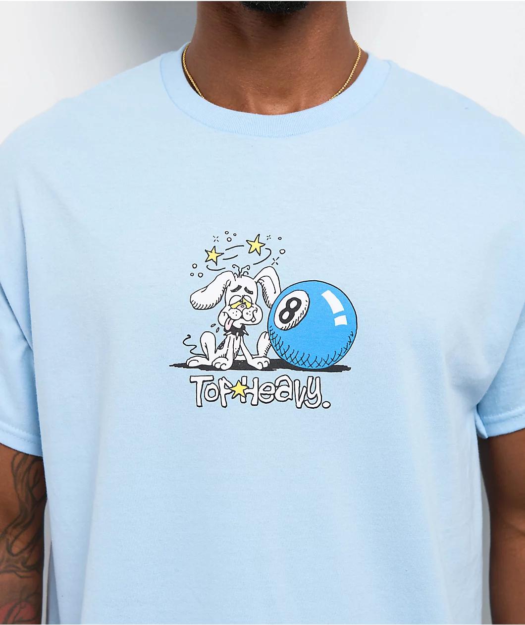 Top Heavy Dog Daze Light Blue T-Shirt Product Image