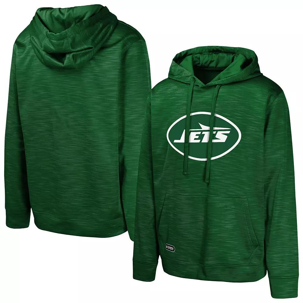 Men's Green New York Jets Streak Fleece Pullover Hoodie,  Product Image