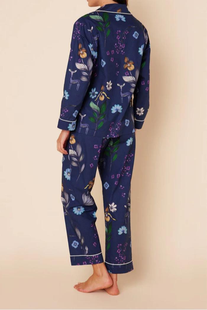 The Cat's Pajamas Deerly Luxe Pima Pajama Long Pajama Set Product Image