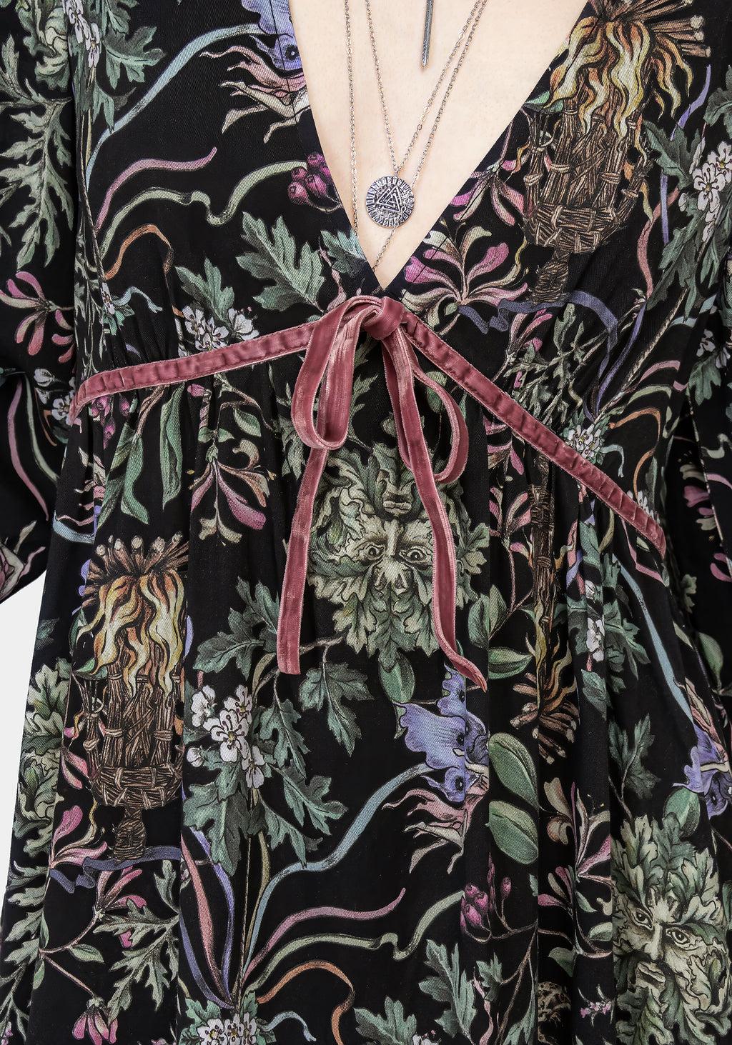 Beltane Flute Sleeve Mini Dress Product Image