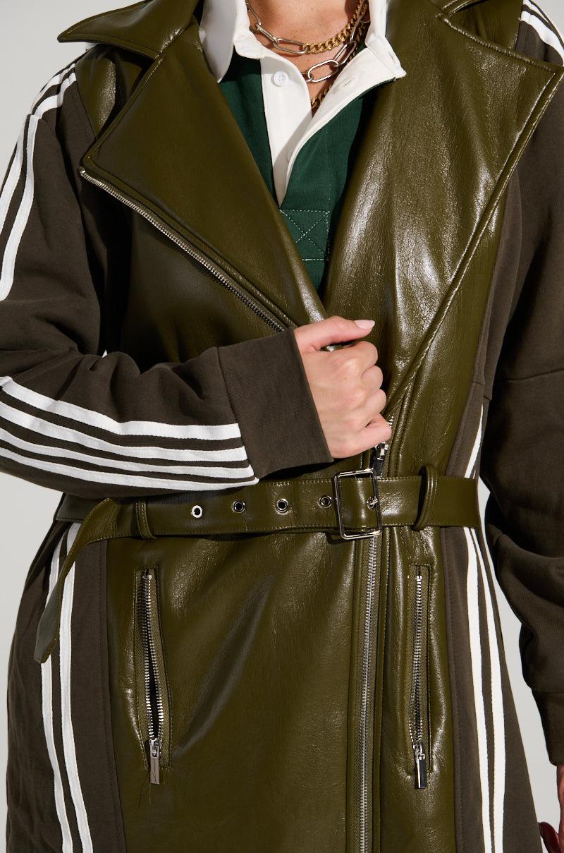 HADLEY MIXED MEDIA TRENCH Product Image