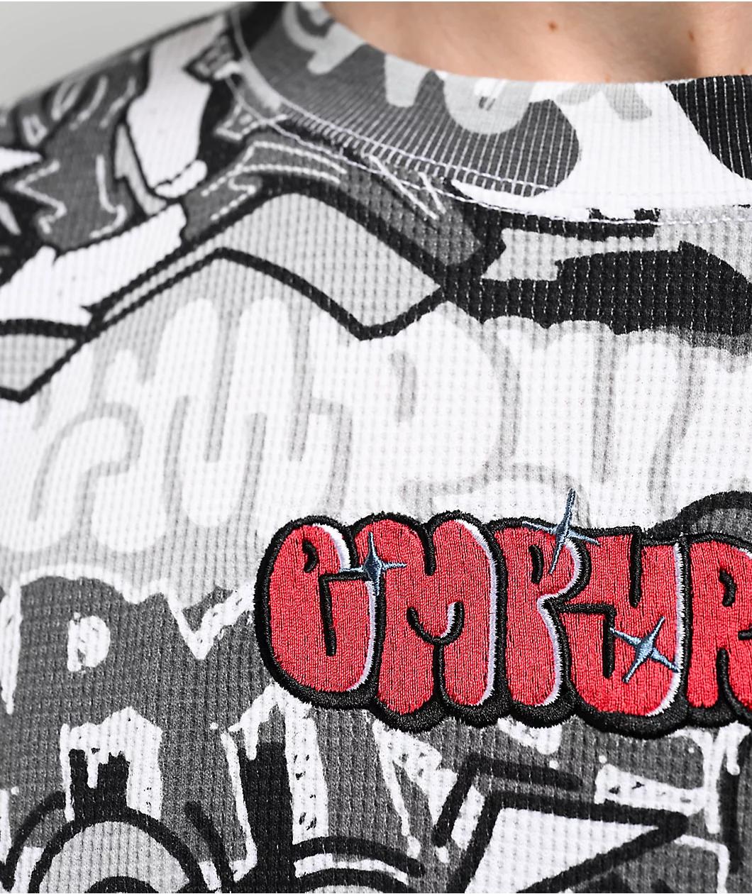 Empyre Script White Camo Thermal Long Sleeve T-Shirt Product Image