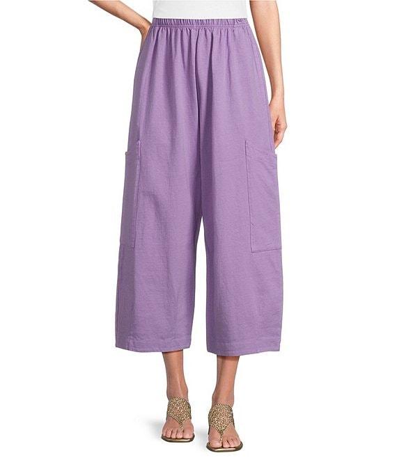 Bryn Walker Pasha Cotton Jersey Elastic Waist Cropped Pant Product Image