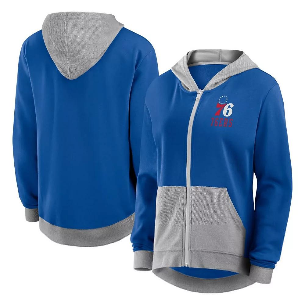 Women's Royal New York Giants Hit It French Terry Full-Zip Hoodie,  Product Image