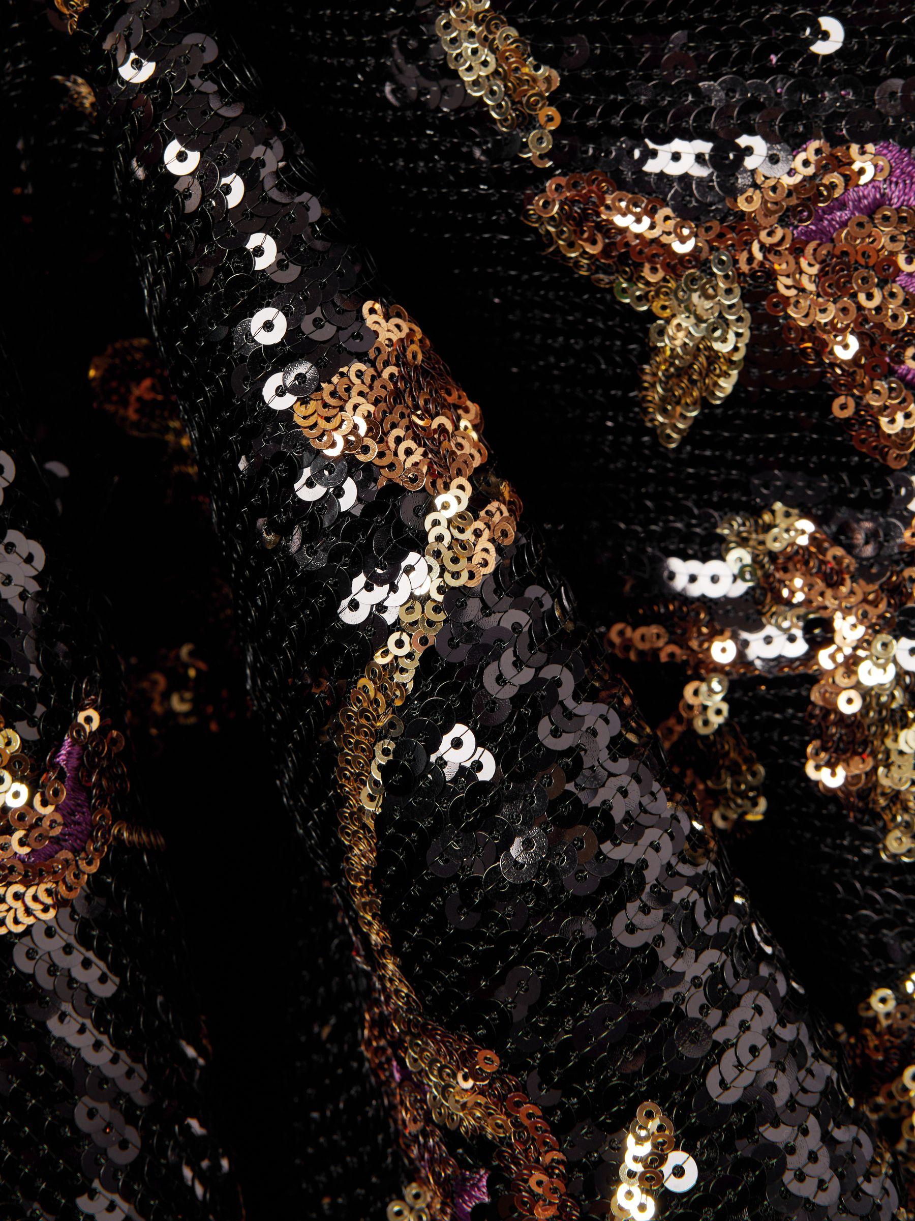 Halston Sequin Maxi Dress in Multi Product Image