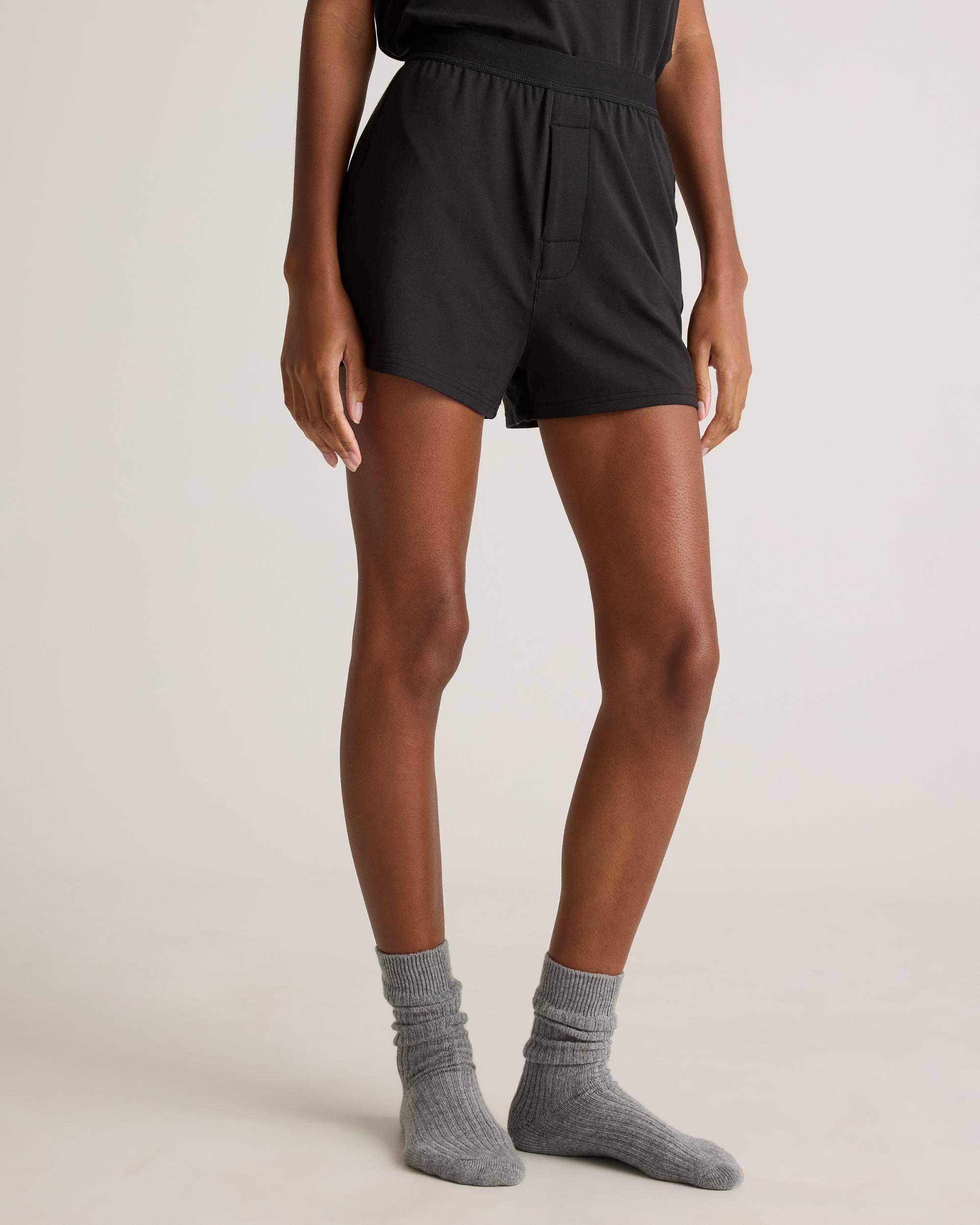 Quince | Women's Dream Lounge Oversized Short Sleeve Pajama Set Cotton Product Image