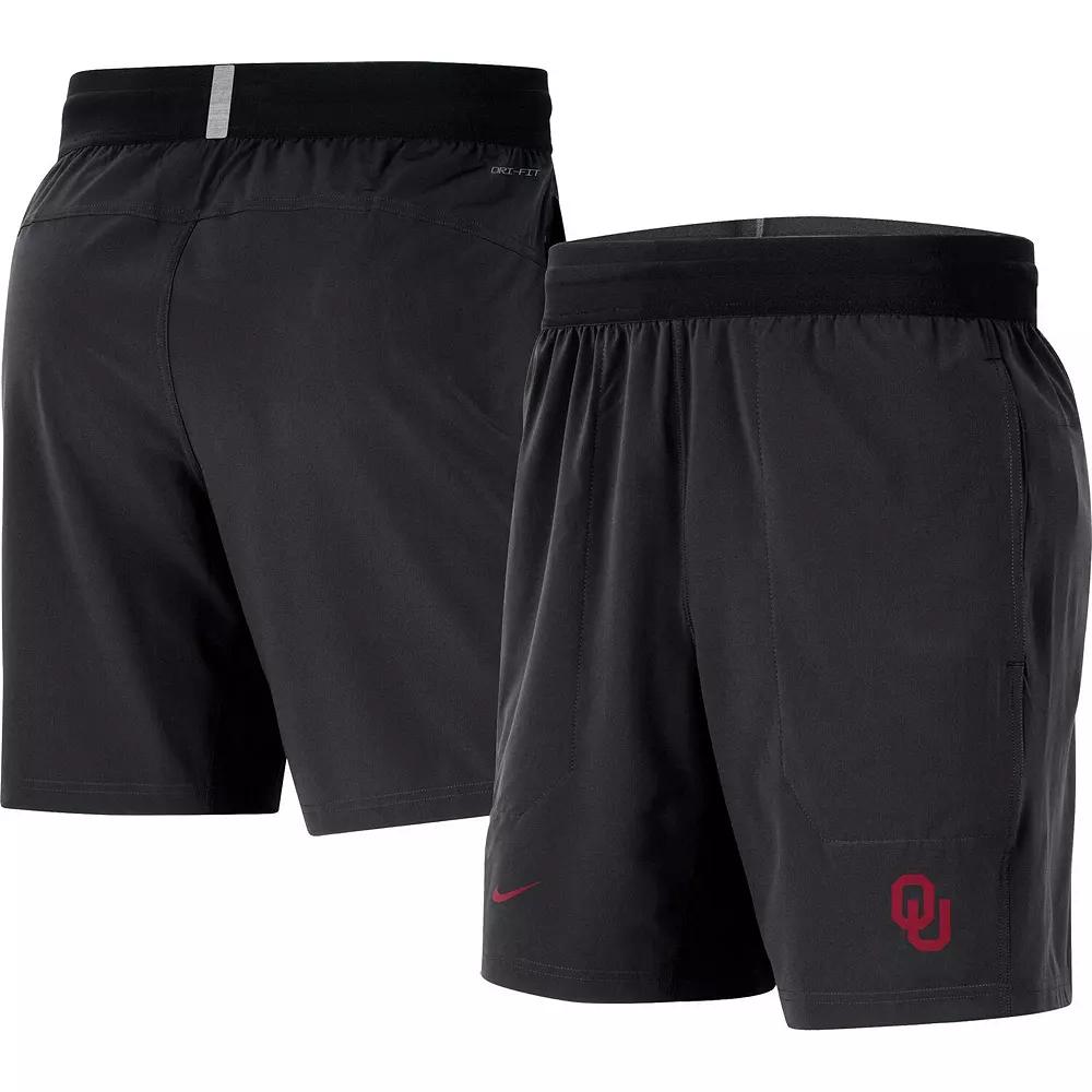 Men's Nike  Black Oklahoma Sooners Player Performance Shorts, Size: Small Product Image