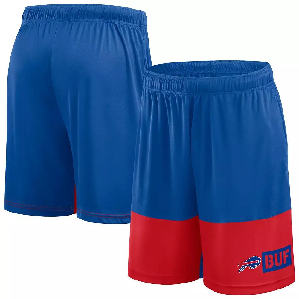 Men's Fanatics Royal/Red Buffalo Bills Best of the Best Performance Shorts, Size: 2XLT, Blue Product Image