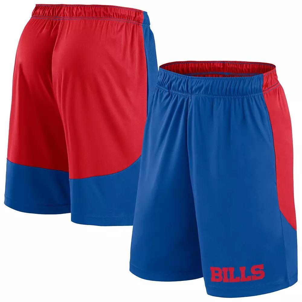 Men's Fanatics Royal/Red Buffalo Bills Big & Tall Launch Shorts, Size: 2XLT, Blue Product Image
