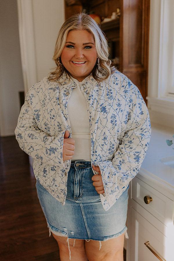 French Countryside Floral Jacket Curves Product Image