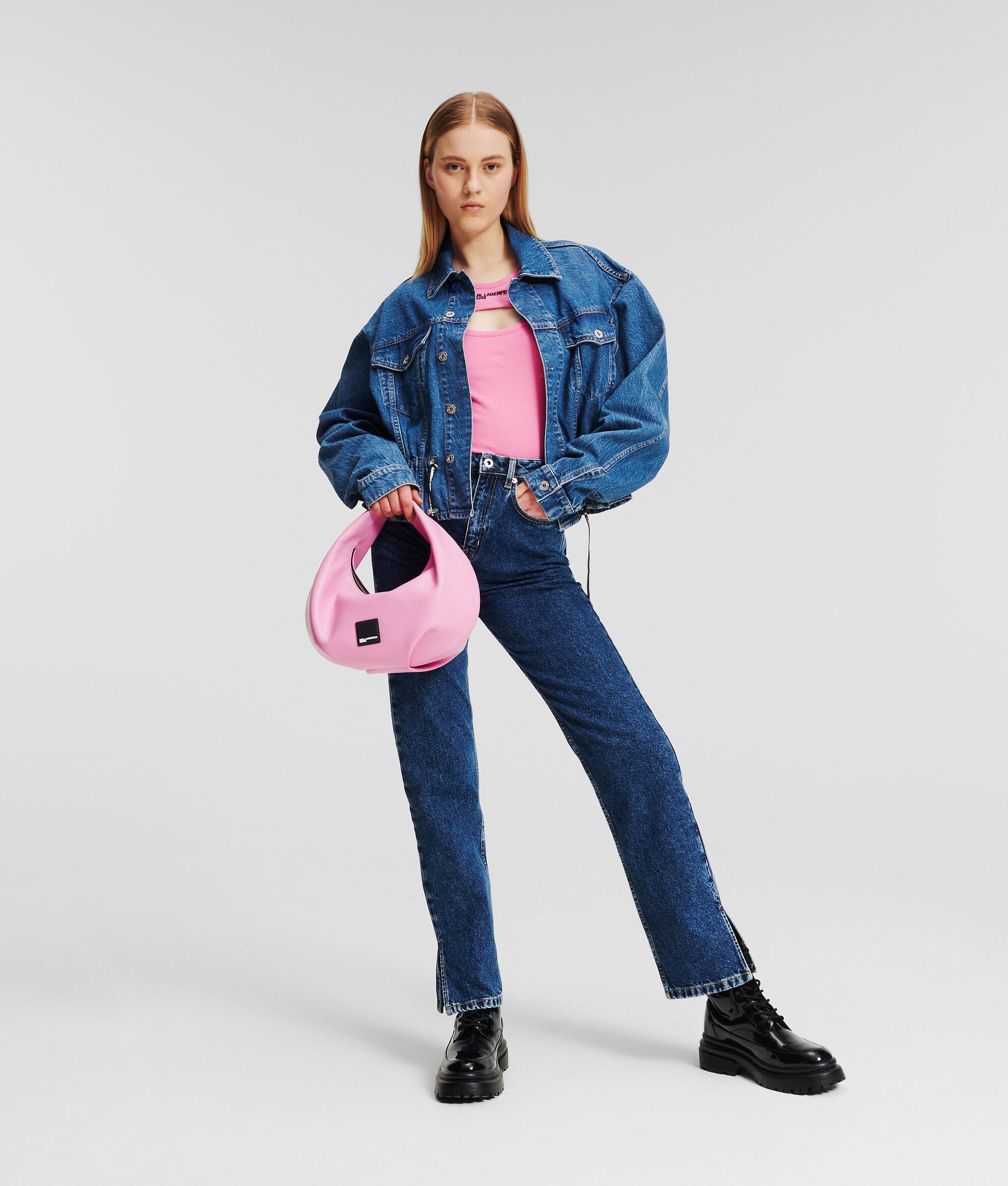 TIE WAIST DENIM JACKET Product Image