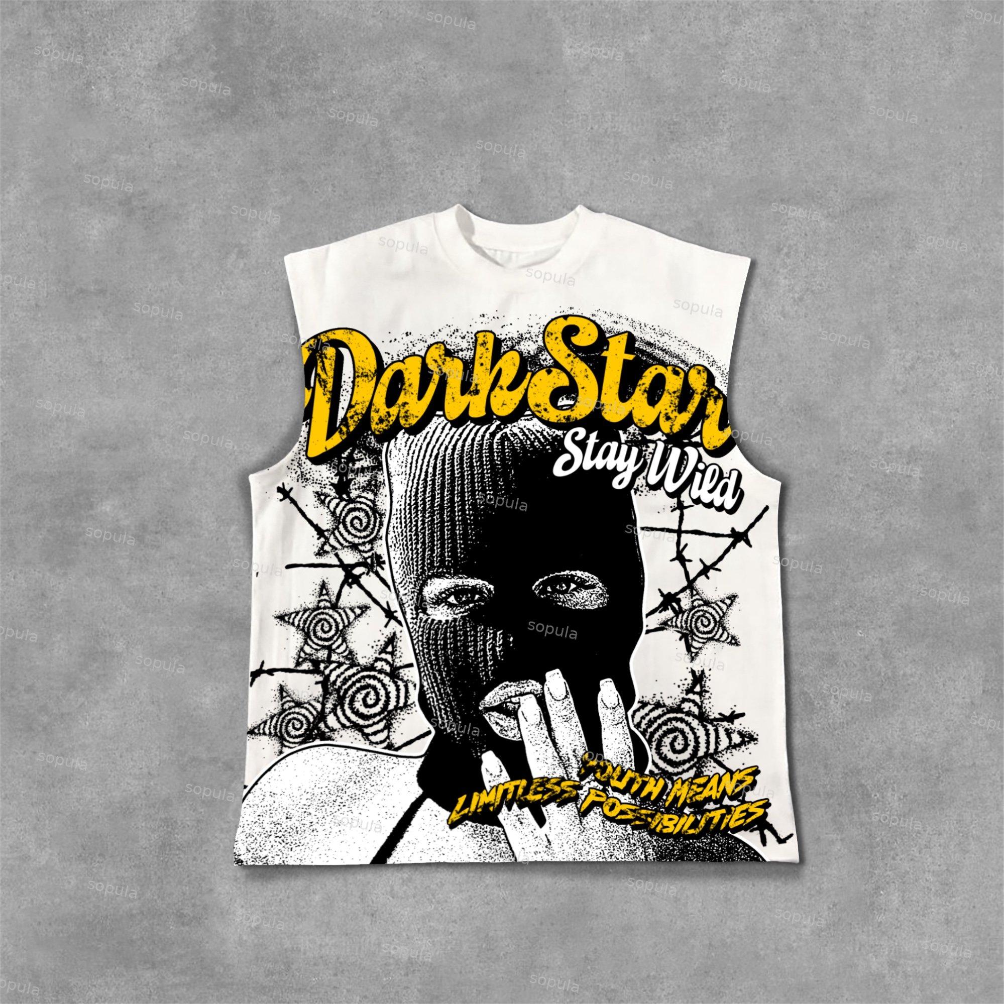 Darkstar - New Print Pattern - 'keep Wild' Cotton Tank Top Product Image