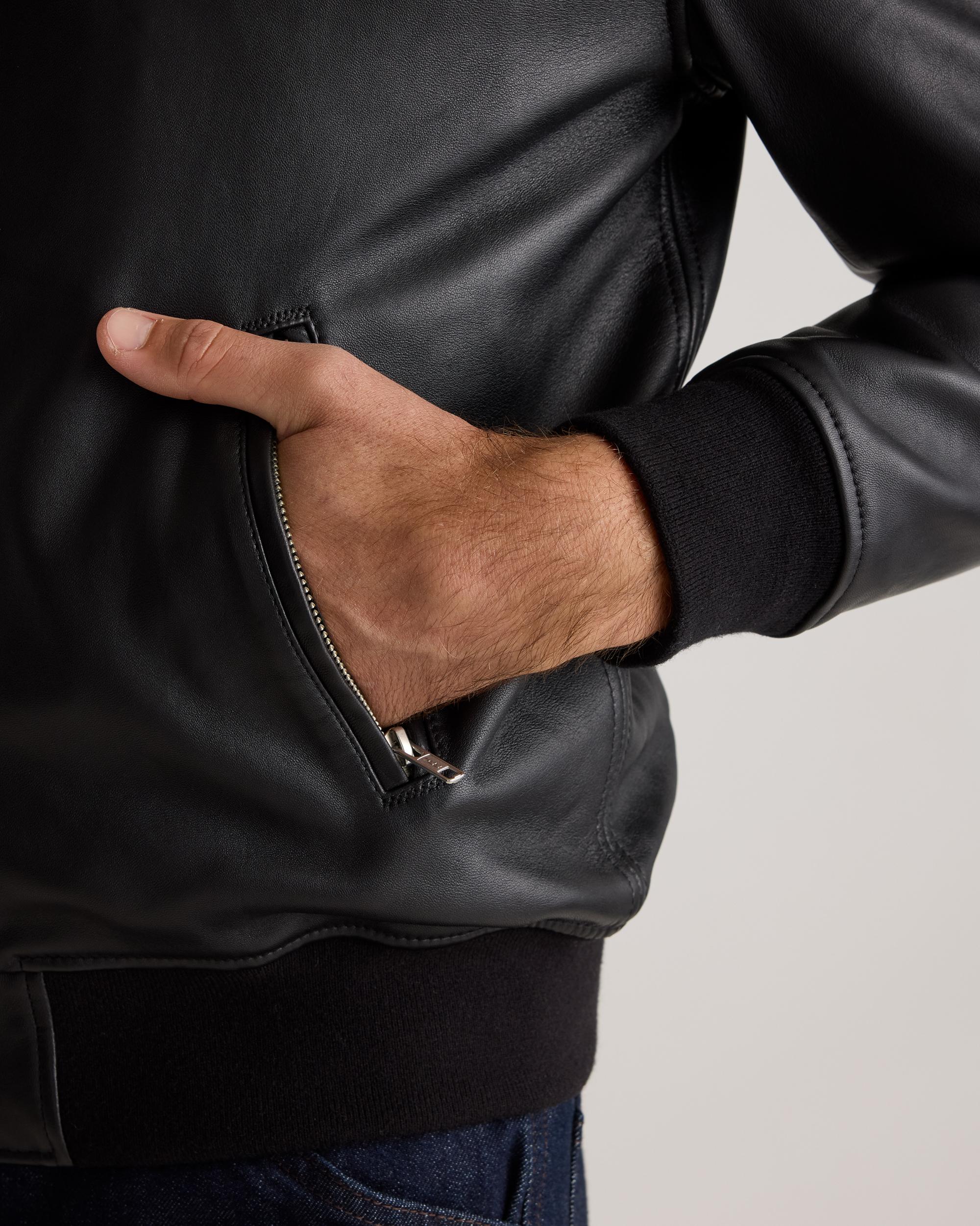 Quince | Men's 100% Washed Leather Bomber Jacket Product Image