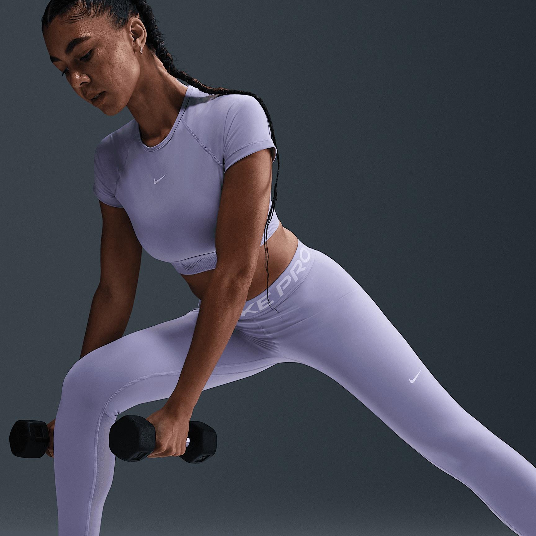 Womens Nike Pro 365 High-Waisted 7/8 Mesh Panel Leggings Product Image