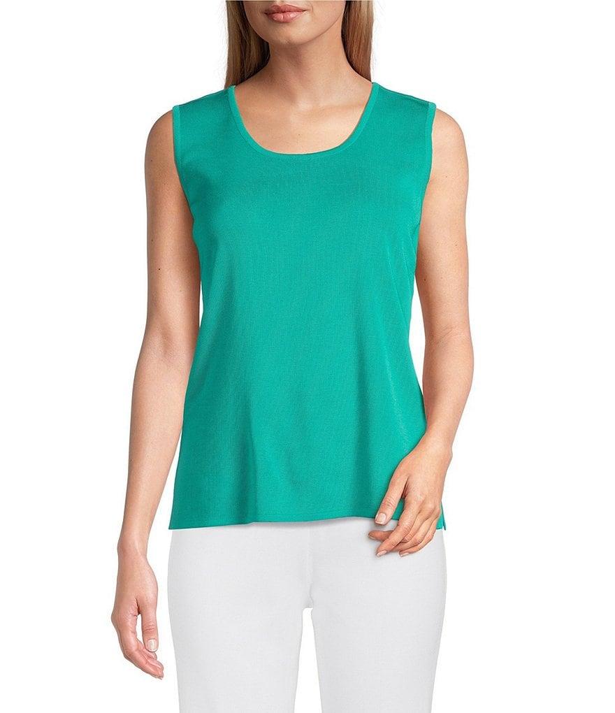 Ming Wang Novelty Woven Square Geo Cutout Spread Collar 3/4 Sleeve Jacket Product Image