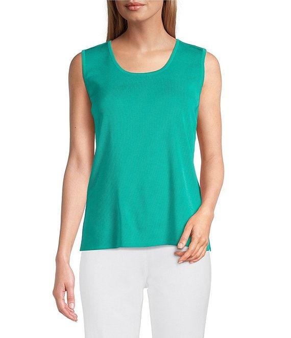 Ming Wang Novelty Woven Square Geo Cutout Spread Collar 3/4 Sleeve Jacket Product Image