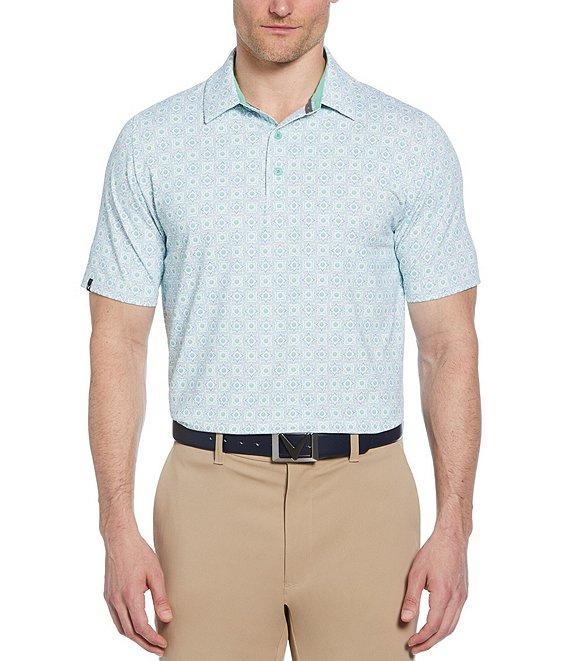Callaway Foulard Print Performance Stretch Short Sleeve Polo Shirt Product Image