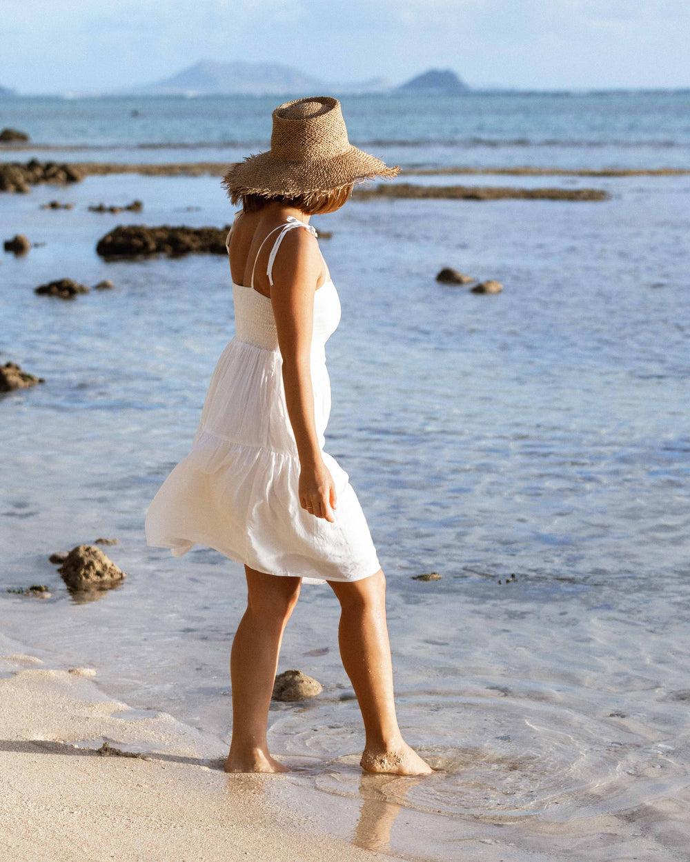 The Jetset - White Mini Resort Dress Product Image