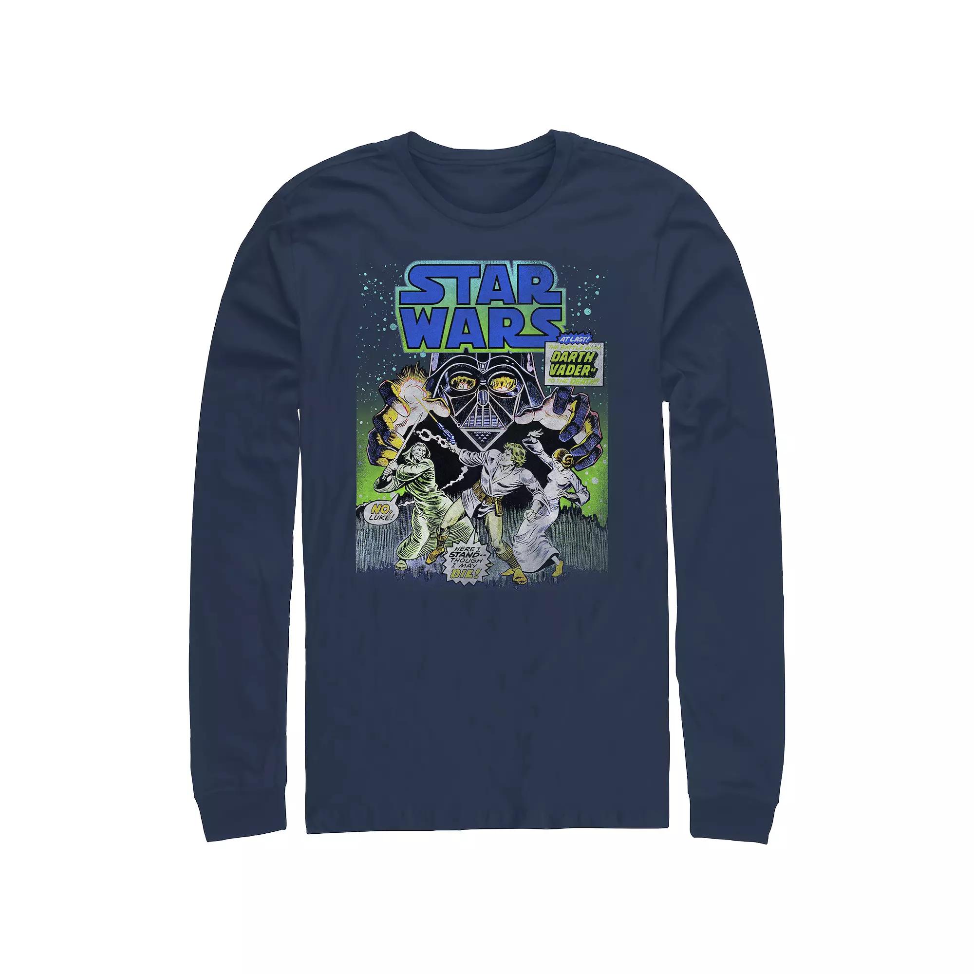 Men's Star Wars Darth Vader Attack Comic Book Cover Graphic Tee,  Product Image