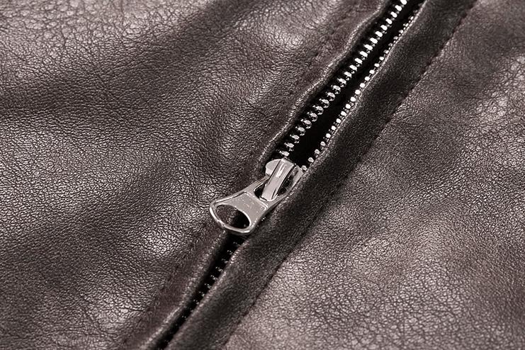 RT No. 11274 OLD BROWN RODEO LEATHER ZIP-UP JK Product Image