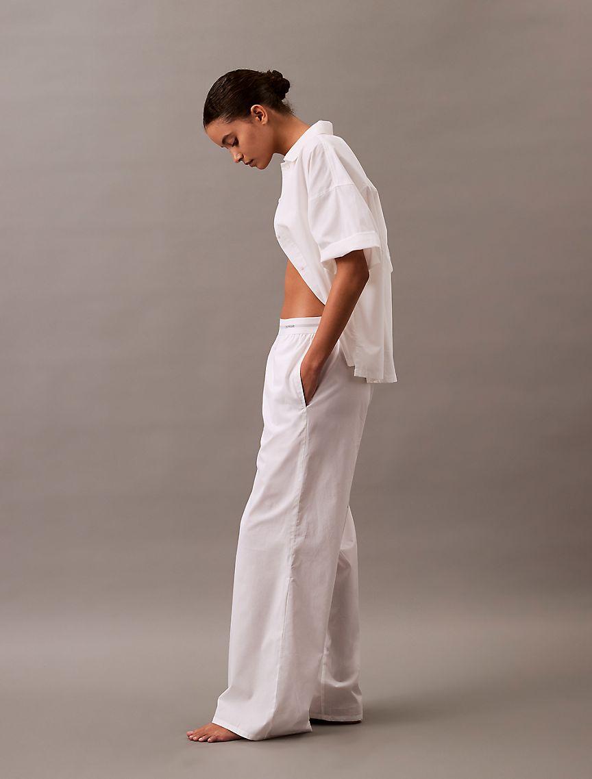 Cotton Poplin Logo Waistband Pants Product Image