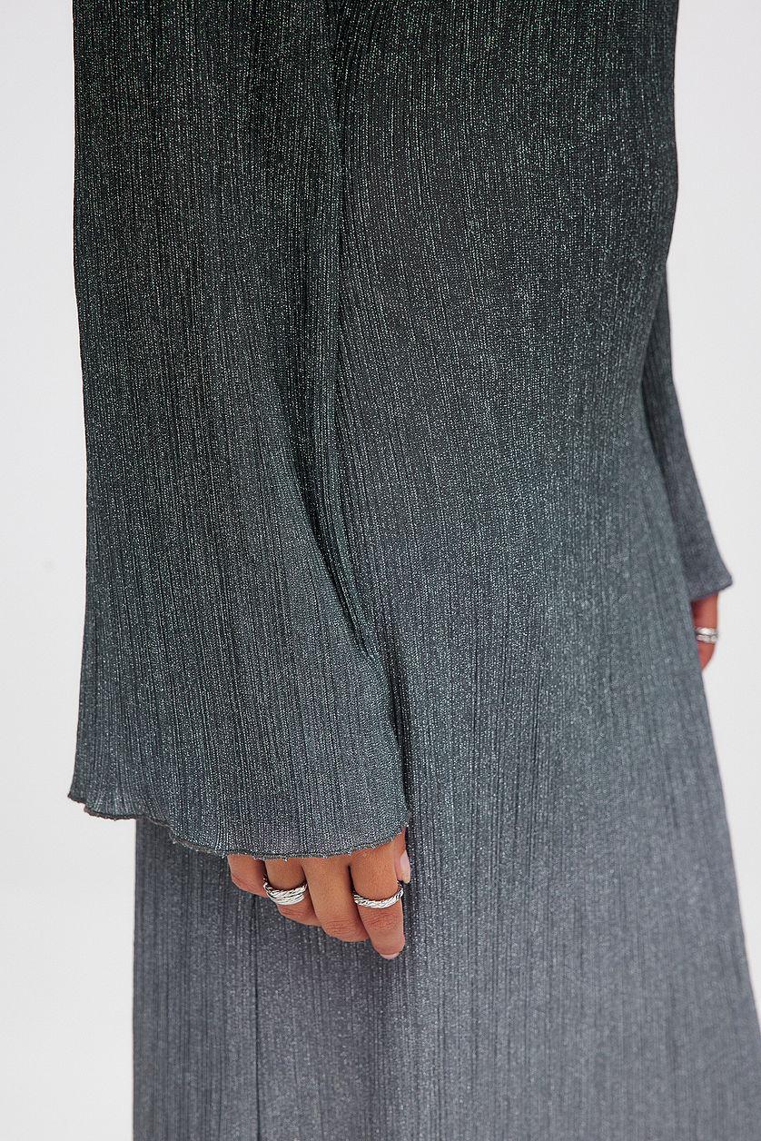 Ombre Glitter Midi Dress Product Image